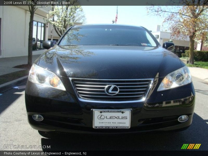 Obsidian Black / Black 2008 Lexus ES 350