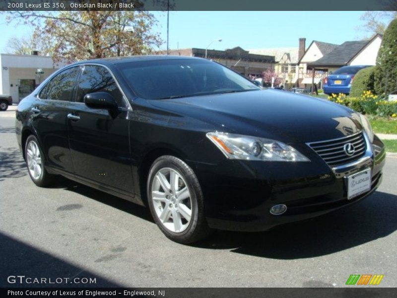 Obsidian Black / Black 2008 Lexus ES 350