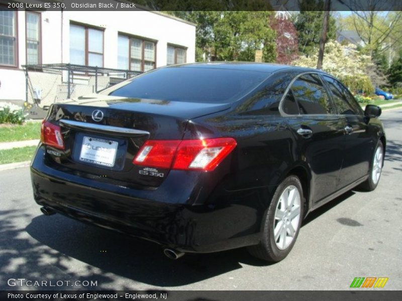 Obsidian Black / Black 2008 Lexus ES 350