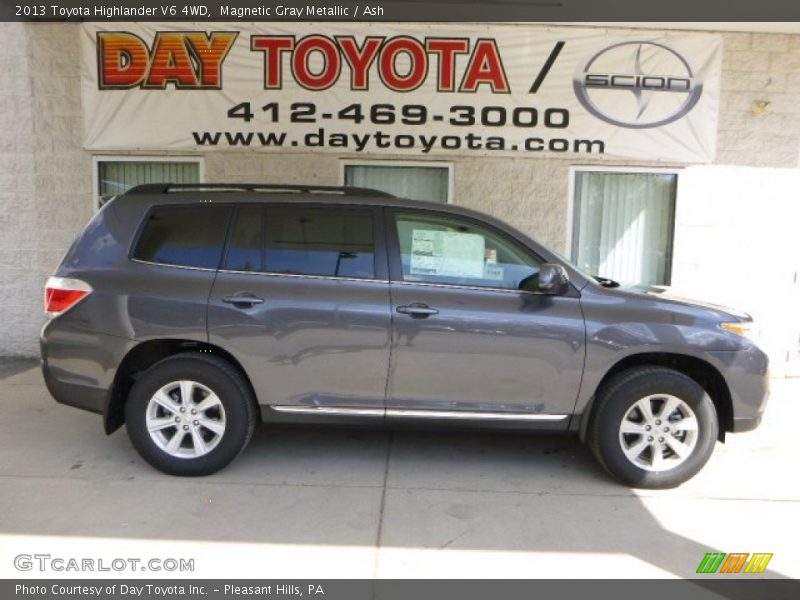Magnetic Gray Metallic / Ash 2013 Toyota Highlander V6 4WD