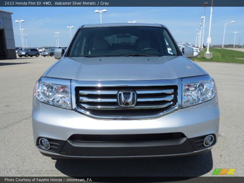 Alabaster Silver Metallic / Gray 2013 Honda Pilot EX 4WD
