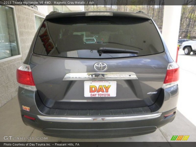 Magnetic Gray Metallic / Ash 2013 Toyota Highlander V6 4WD