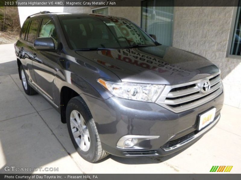 Magnetic Gray Metallic / Ash 2013 Toyota Highlander V6 4WD