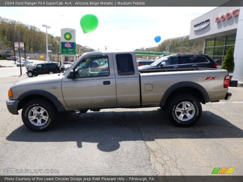 Arizona Beige Metallic / Medium Pebble 2004 Ford Ranger FX4 SuperCab 4x4