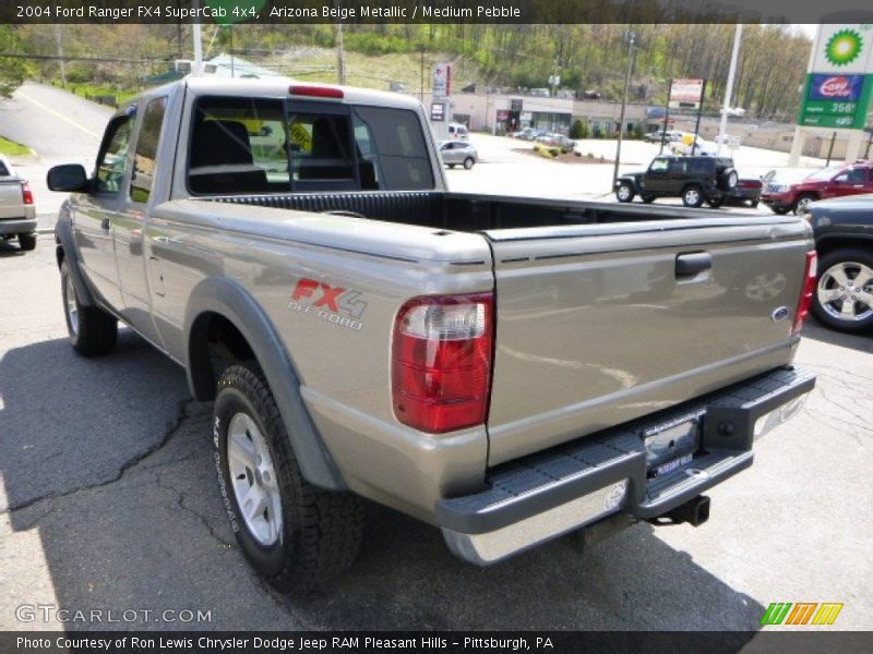Arizona Beige Metallic / Medium Pebble 2004 Ford Ranger FX4 SuperCab 4x4