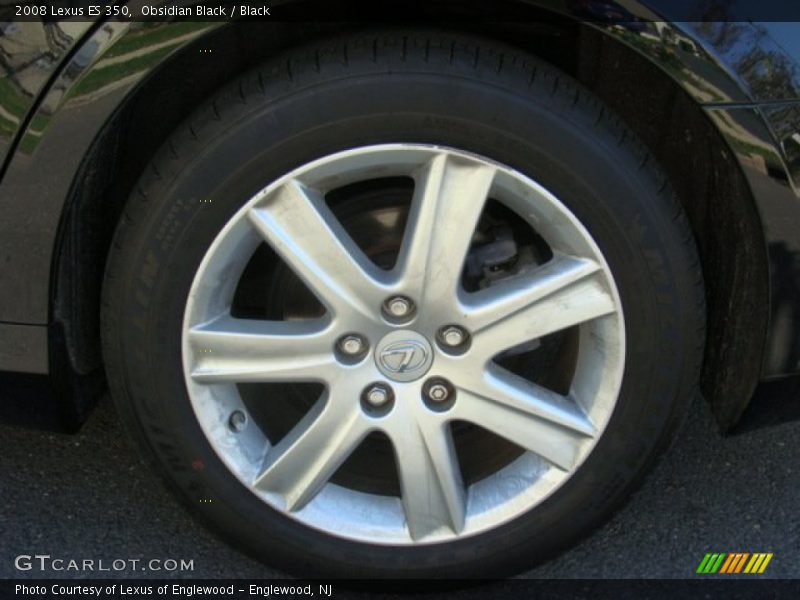 Obsidian Black / Black 2008 Lexus ES 350