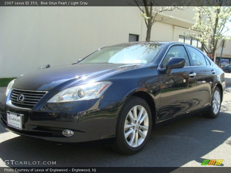 Blue Onyx Pearl / Light Gray 2007 Lexus ES 350
