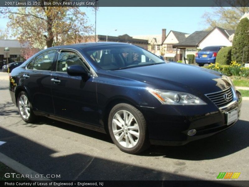 Blue Onyx Pearl / Light Gray 2007 Lexus ES 350