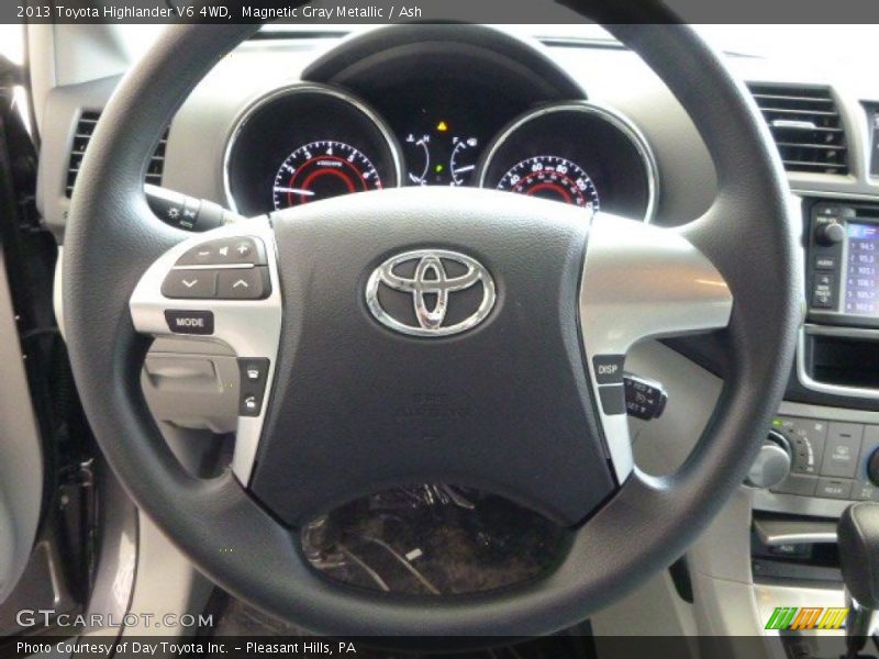 Magnetic Gray Metallic / Ash 2013 Toyota Highlander V6 4WD