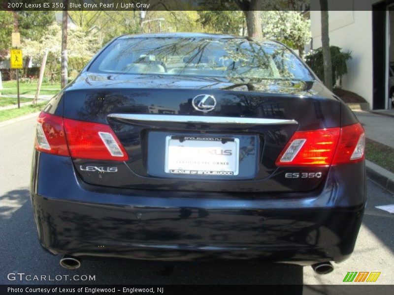Blue Onyx Pearl / Light Gray 2007 Lexus ES 350