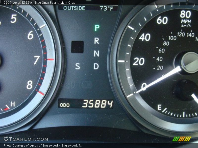 Blue Onyx Pearl / Light Gray 2007 Lexus ES 350