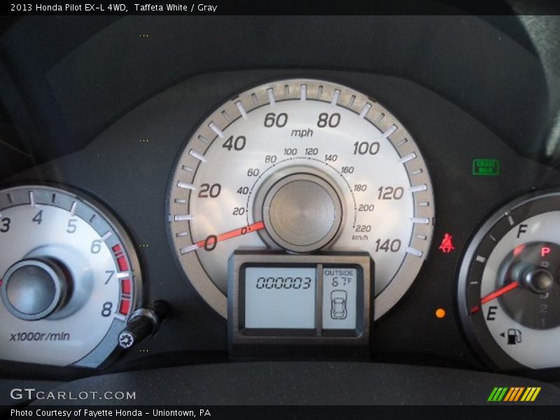 Taffeta White / Gray 2013 Honda Pilot EX-L 4WD