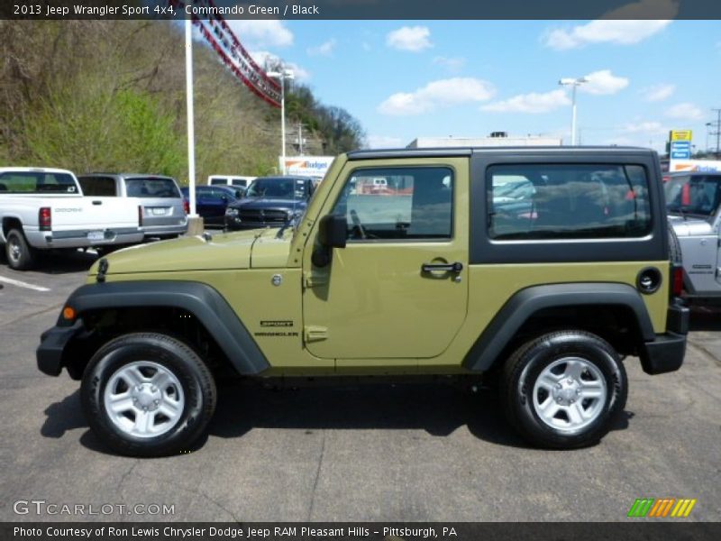 Commando Green / Black 2013 Jeep Wrangler Sport 4x4