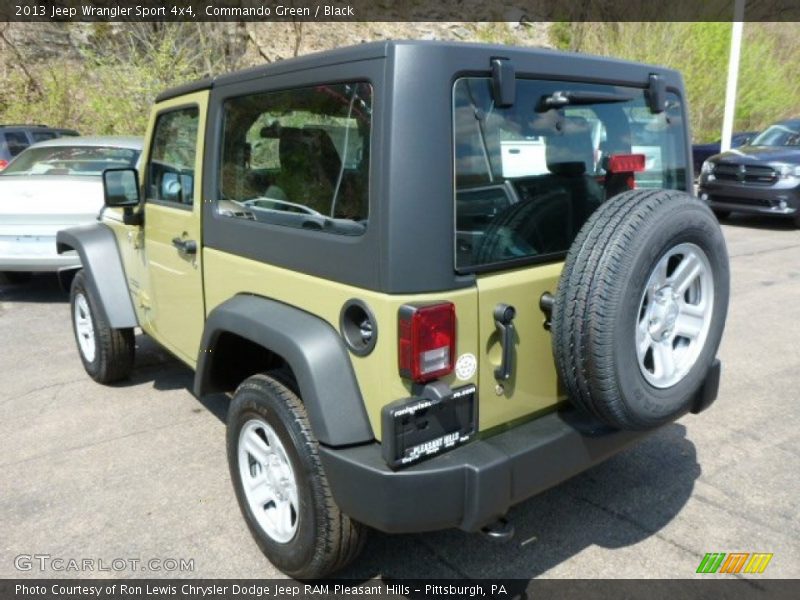 Commando Green / Black 2013 Jeep Wrangler Sport 4x4