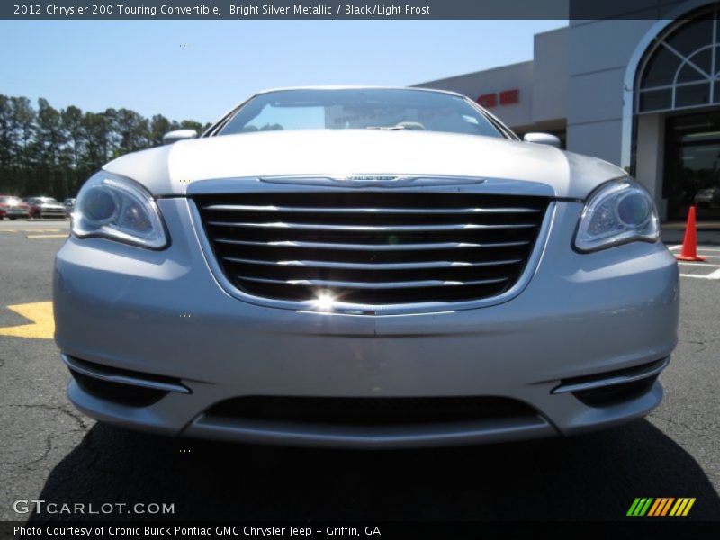 Bright Silver Metallic / Black/Light Frost 2012 Chrysler 200 Touring Convertible