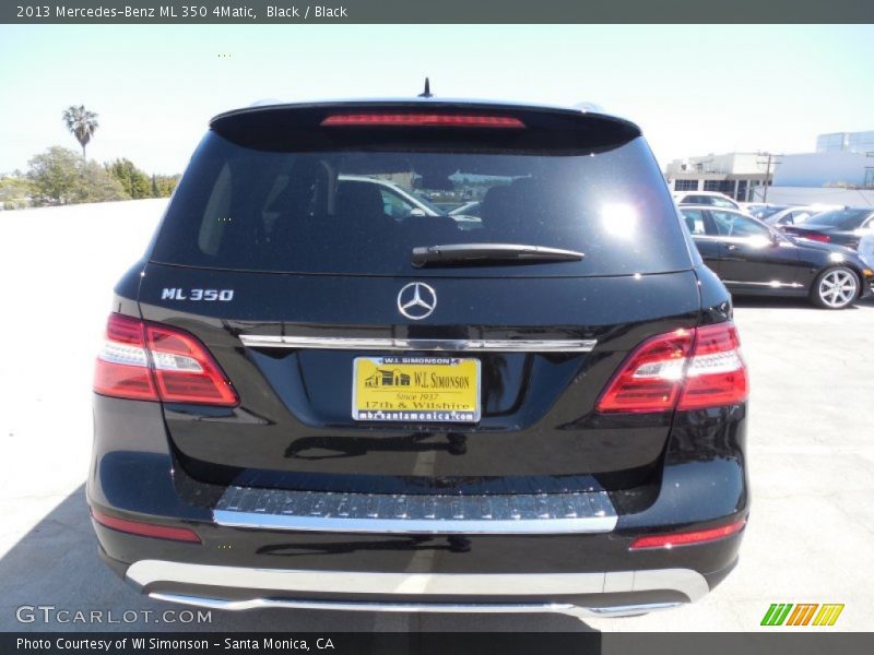 Black / Black 2013 Mercedes-Benz ML 350 4Matic