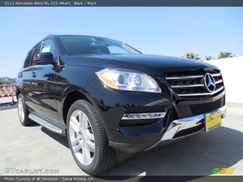 Black / Black 2013 Mercedes-Benz ML 350 4Matic