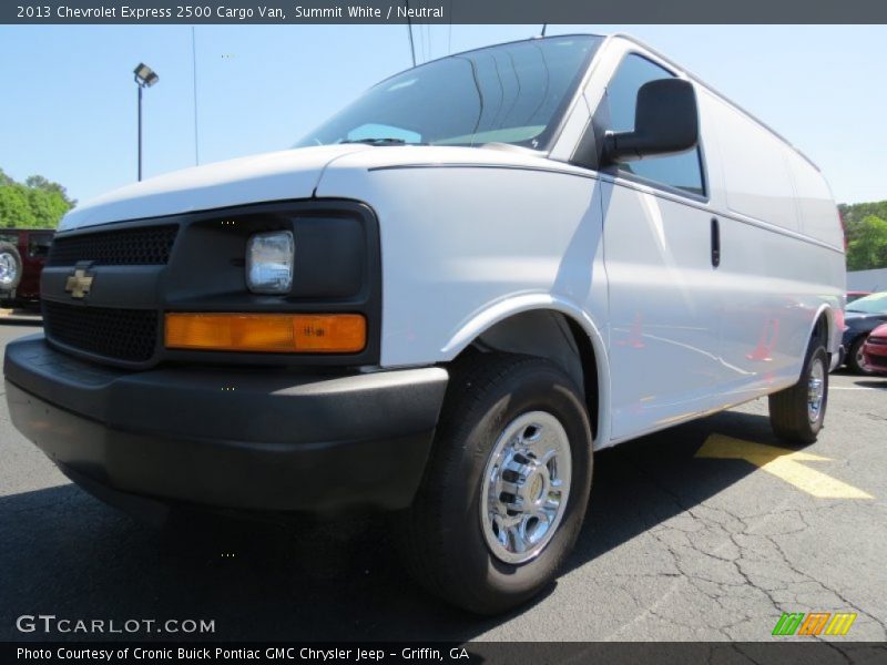 Summit White / Neutral 2013 Chevrolet Express 2500 Cargo Van