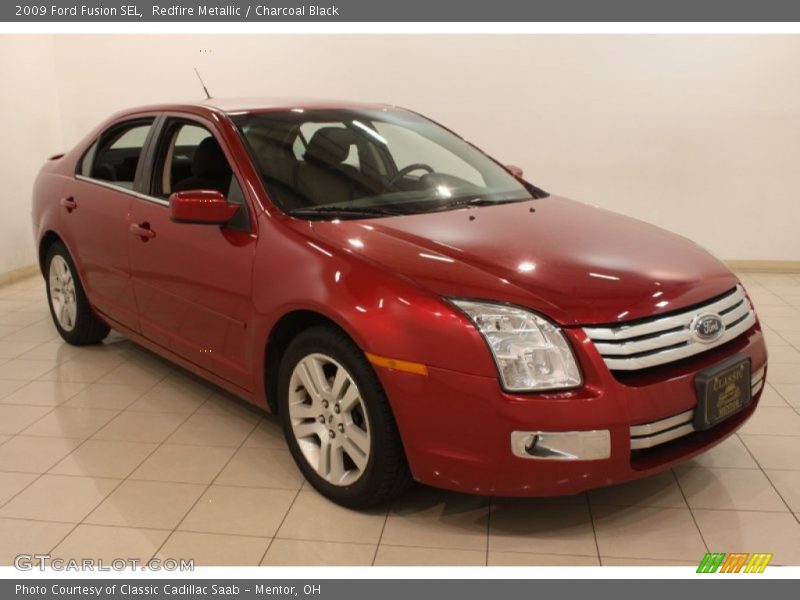 Redfire Metallic / Charcoal Black 2009 Ford Fusion SEL