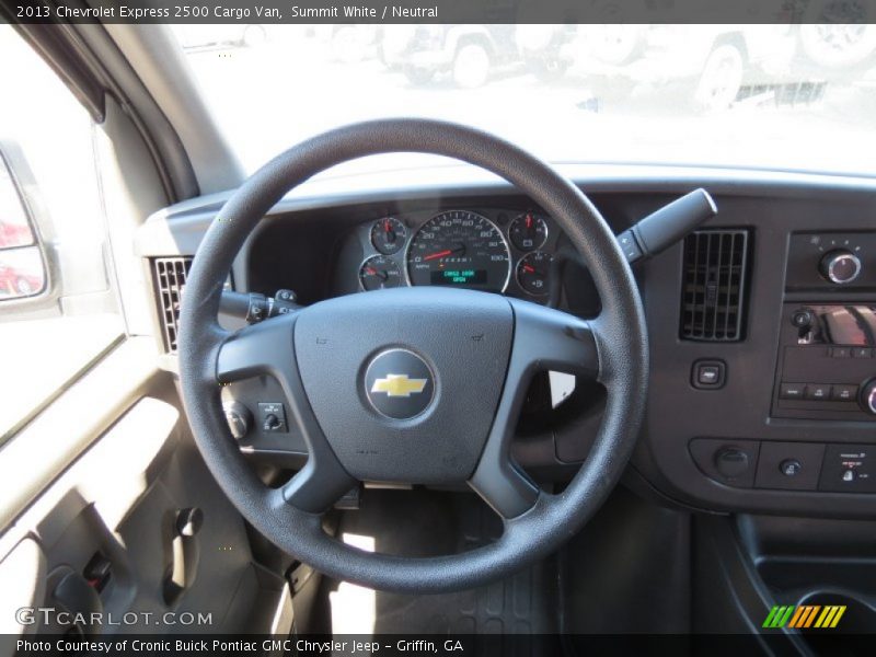 Summit White / Neutral 2013 Chevrolet Express 2500 Cargo Van