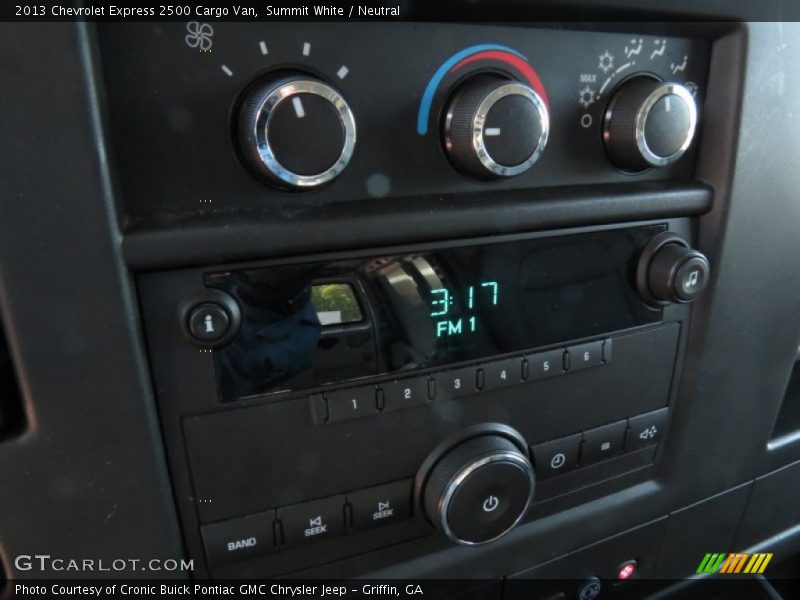 Controls of 2013 Express 2500 Cargo Van
