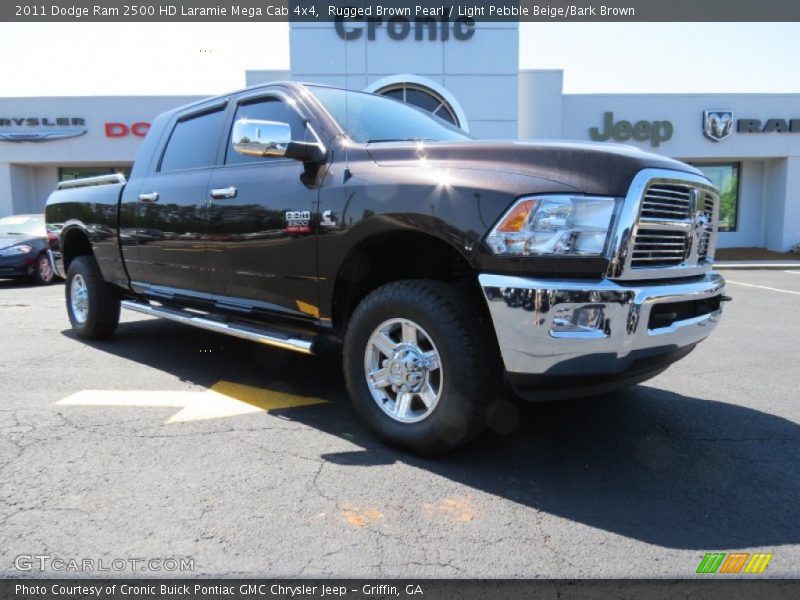 Rugged Brown Pearl / Light Pebble Beige/Bark Brown 2011 Dodge Ram 2500 HD Laramie Mega Cab 4x4