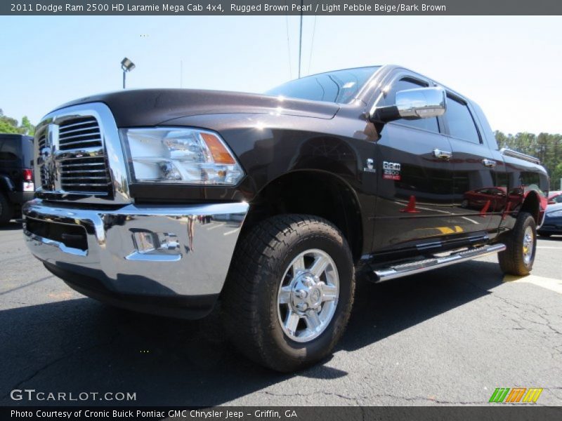 Rugged Brown Pearl / Light Pebble Beige/Bark Brown 2011 Dodge Ram 2500 HD Laramie Mega Cab 4x4