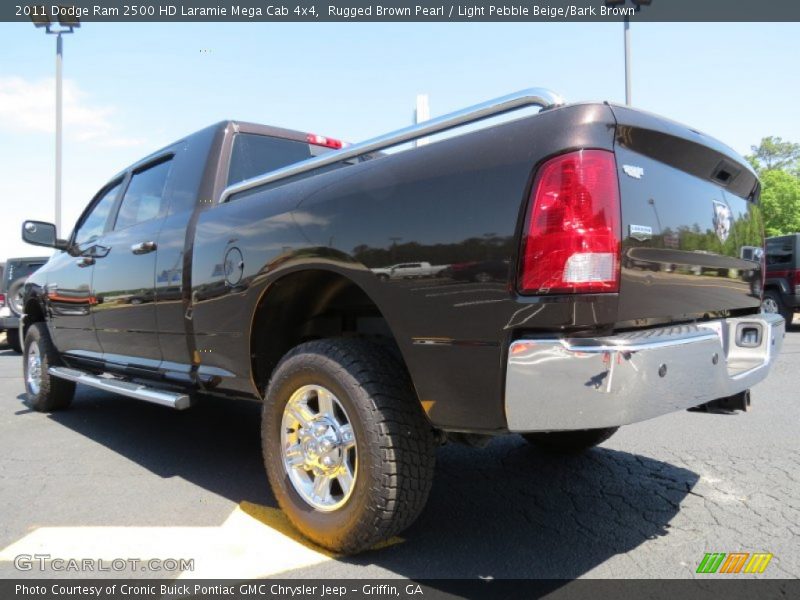 Rugged Brown Pearl / Light Pebble Beige/Bark Brown 2011 Dodge Ram 2500 HD Laramie Mega Cab 4x4