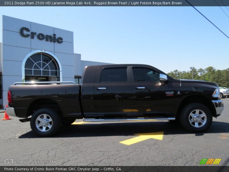 Rugged Brown Pearl / Light Pebble Beige/Bark Brown 2011 Dodge Ram 2500 HD Laramie Mega Cab 4x4