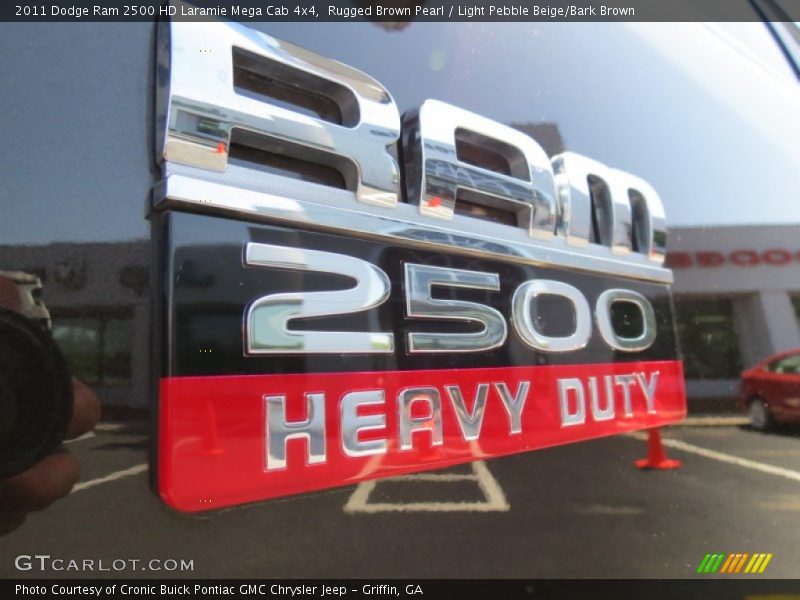 Rugged Brown Pearl / Light Pebble Beige/Bark Brown 2011 Dodge Ram 2500 HD Laramie Mega Cab 4x4