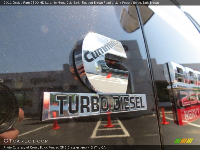 Rugged Brown Pearl / Light Pebble Beige/Bark Brown 2011 Dodge Ram 2500 HD Laramie Mega Cab 4x4
