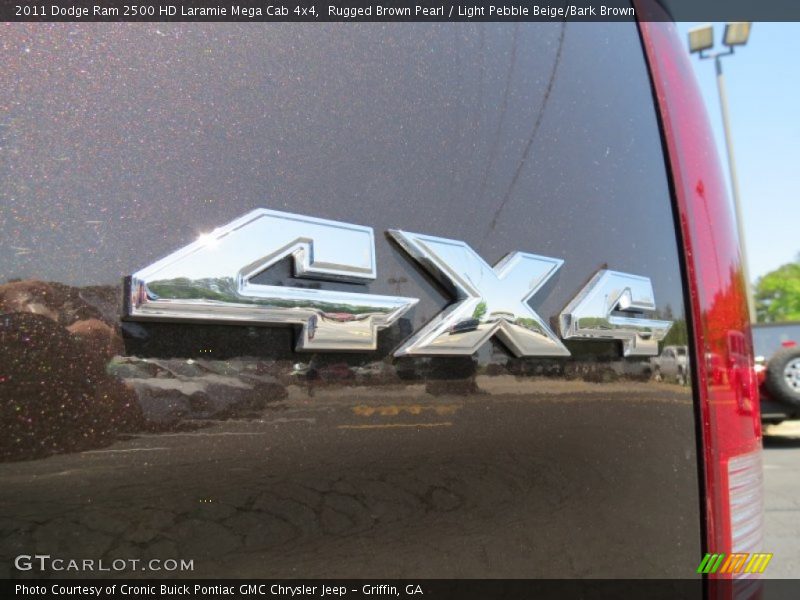 Rugged Brown Pearl / Light Pebble Beige/Bark Brown 2011 Dodge Ram 2500 HD Laramie Mega Cab 4x4