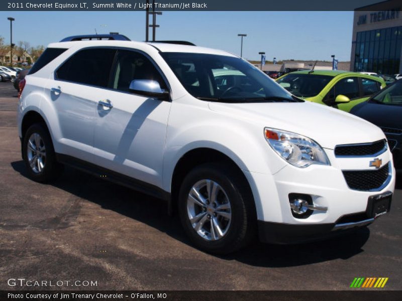 Summit White / Light Titanium/Jet Black 2011 Chevrolet Equinox LT