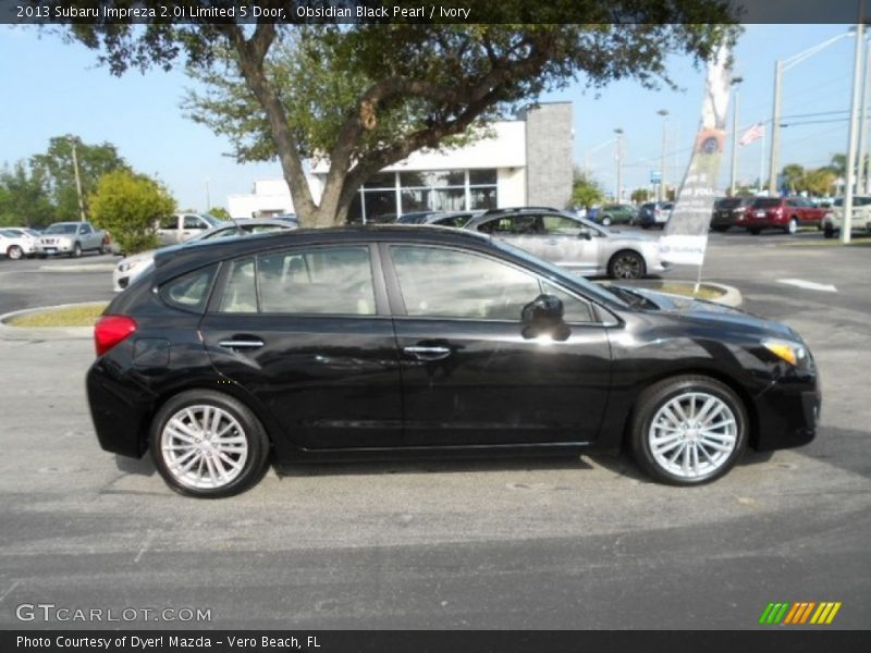 Obsidian Black Pearl / Ivory 2013 Subaru Impreza 2.0i Limited 5 Door