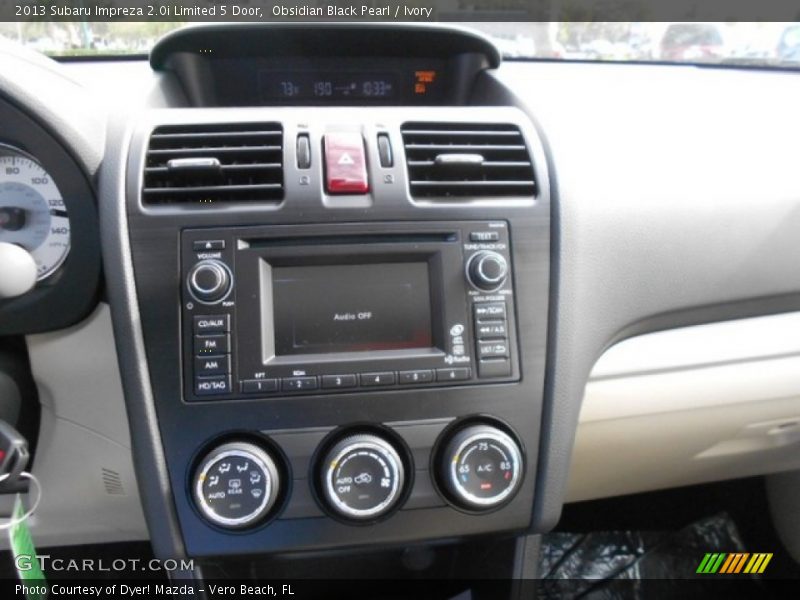 Obsidian Black Pearl / Ivory 2013 Subaru Impreza 2.0i Limited 5 Door