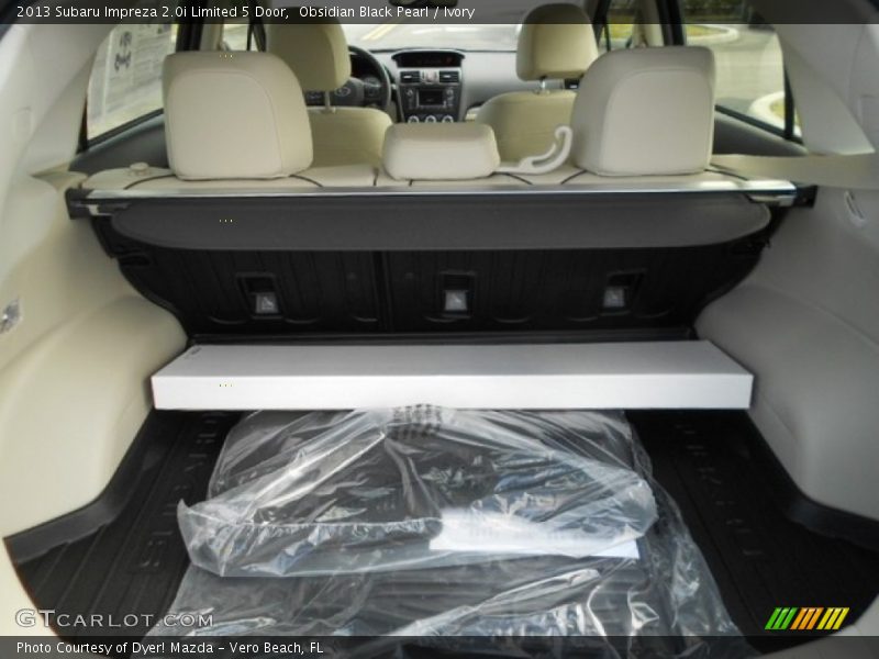 Obsidian Black Pearl / Ivory 2013 Subaru Impreza 2.0i Limited 5 Door