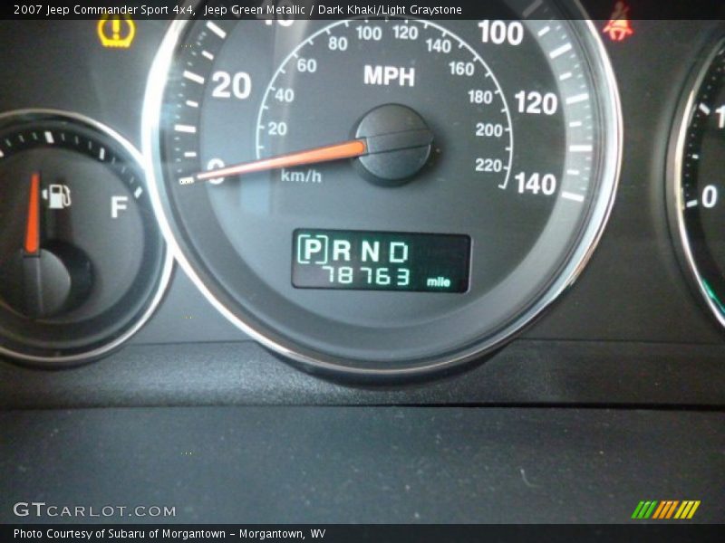 Jeep Green Metallic / Dark Khaki/Light Graystone 2007 Jeep Commander Sport 4x4