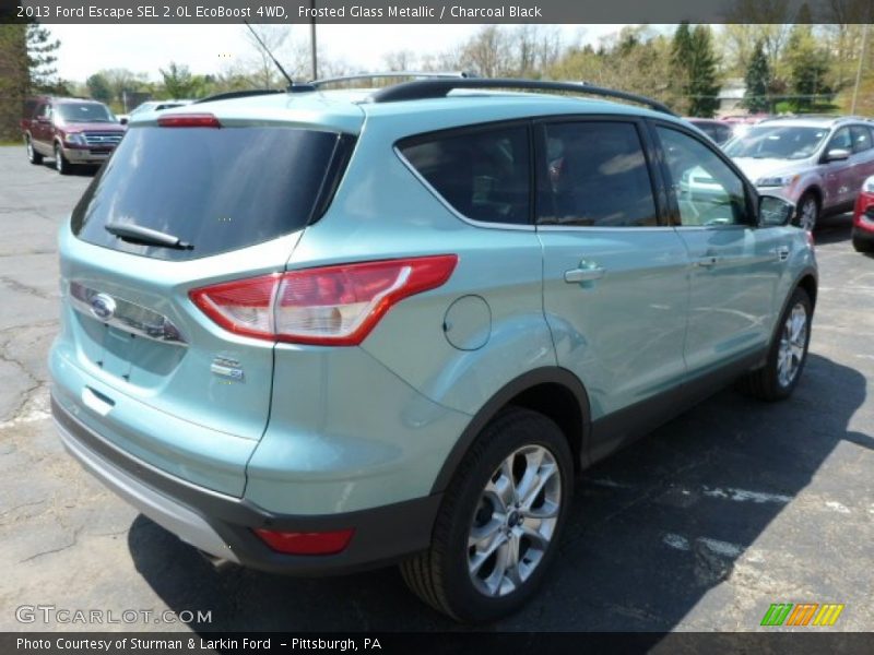 Frosted Glass Metallic / Charcoal Black 2013 Ford Escape SEL 2.0L EcoBoost 4WD