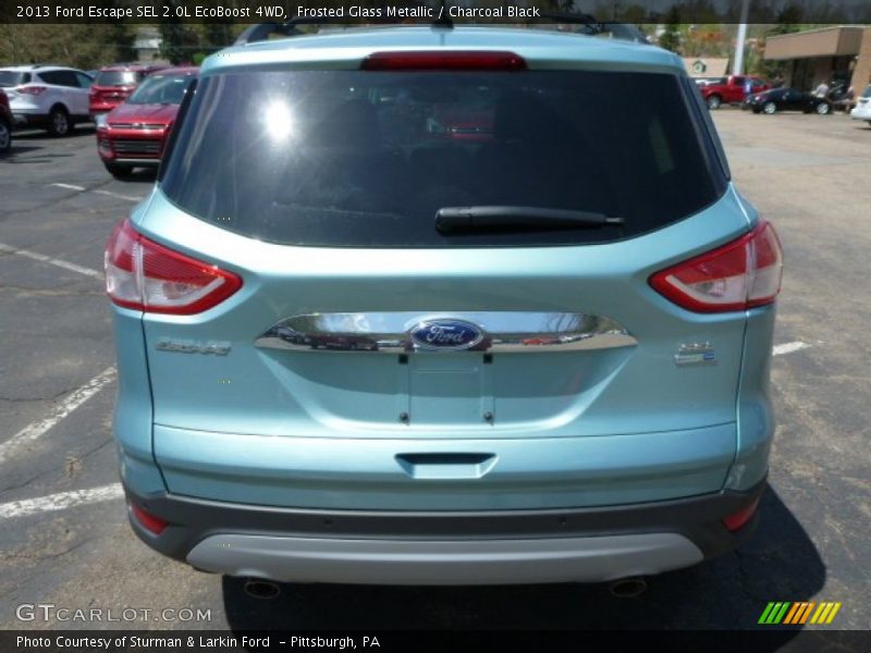 Frosted Glass Metallic / Charcoal Black 2013 Ford Escape SEL 2.0L EcoBoost 4WD