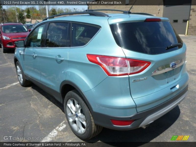 Frosted Glass Metallic / Charcoal Black 2013 Ford Escape SEL 2.0L EcoBoost 4WD