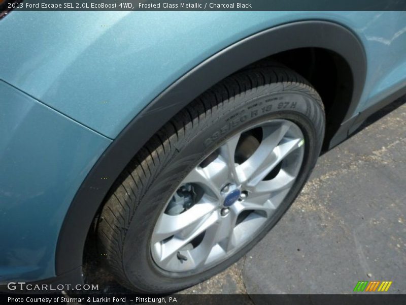 Frosted Glass Metallic / Charcoal Black 2013 Ford Escape SEL 2.0L EcoBoost 4WD