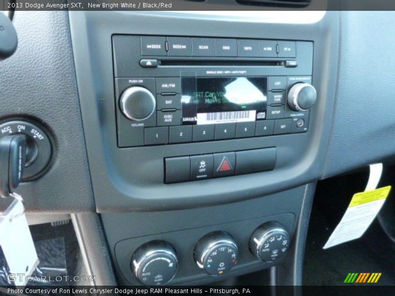 New Bright White / Black/Red 2013 Dodge Avenger SXT