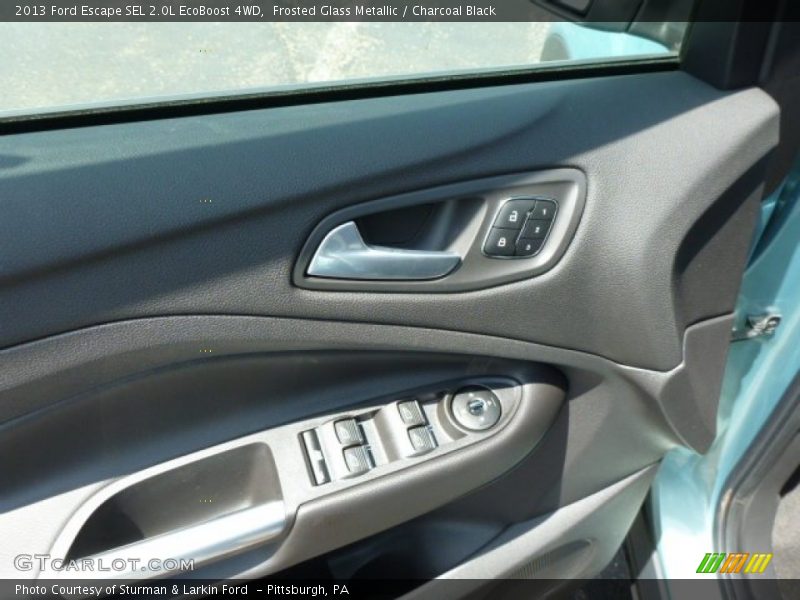 Frosted Glass Metallic / Charcoal Black 2013 Ford Escape SEL 2.0L EcoBoost 4WD