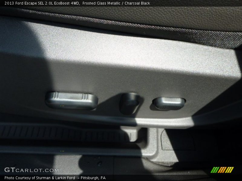 Frosted Glass Metallic / Charcoal Black 2013 Ford Escape SEL 2.0L EcoBoost 4WD