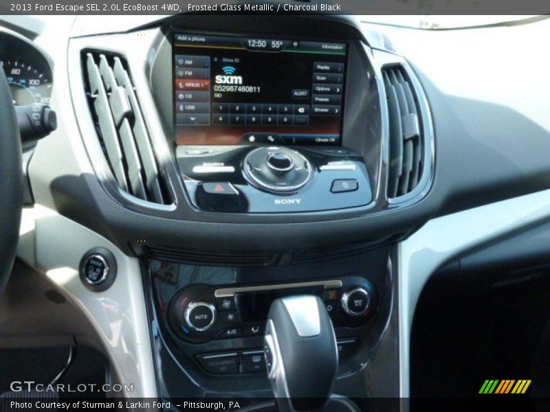 Frosted Glass Metallic / Charcoal Black 2013 Ford Escape SEL 2.0L EcoBoost 4WD