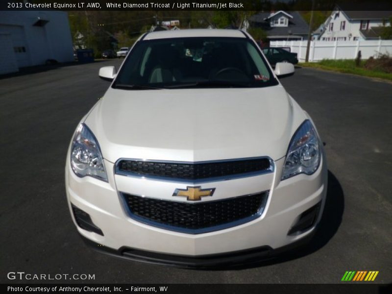 White Diamond Tricoat / Light Titanium/Jet Black 2013 Chevrolet Equinox LT AWD