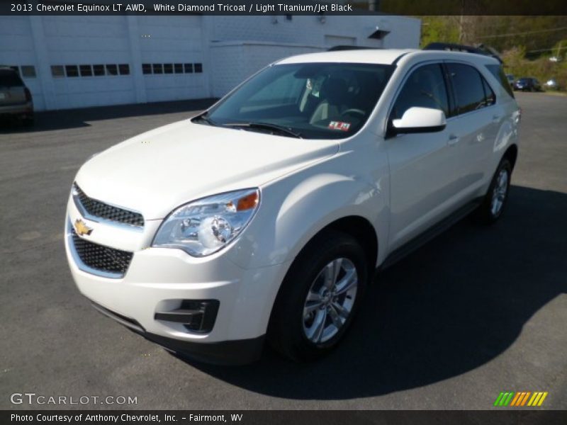 White Diamond Tricoat / Light Titanium/Jet Black 2013 Chevrolet Equinox LT AWD