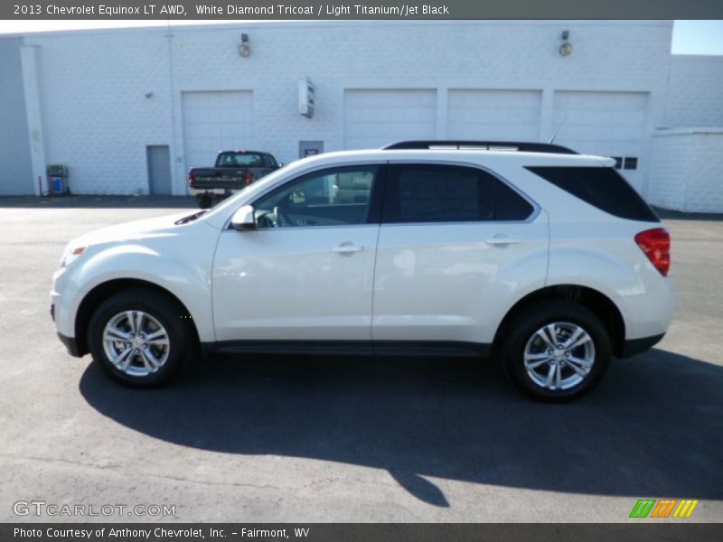 White Diamond Tricoat / Light Titanium/Jet Black 2013 Chevrolet Equinox LT AWD