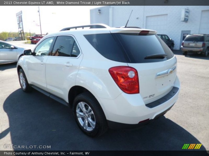 White Diamond Tricoat / Light Titanium/Jet Black 2013 Chevrolet Equinox LT AWD