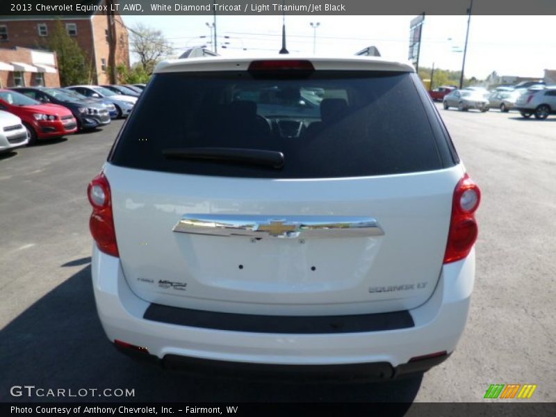 White Diamond Tricoat / Light Titanium/Jet Black 2013 Chevrolet Equinox LT AWD